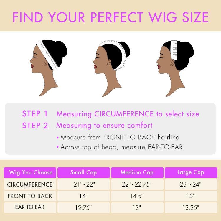 Dark Red Highlight Loose Wave Glueless 5x5 Closure HD Lace Wig | Large & Small Cap Size - Image 7
