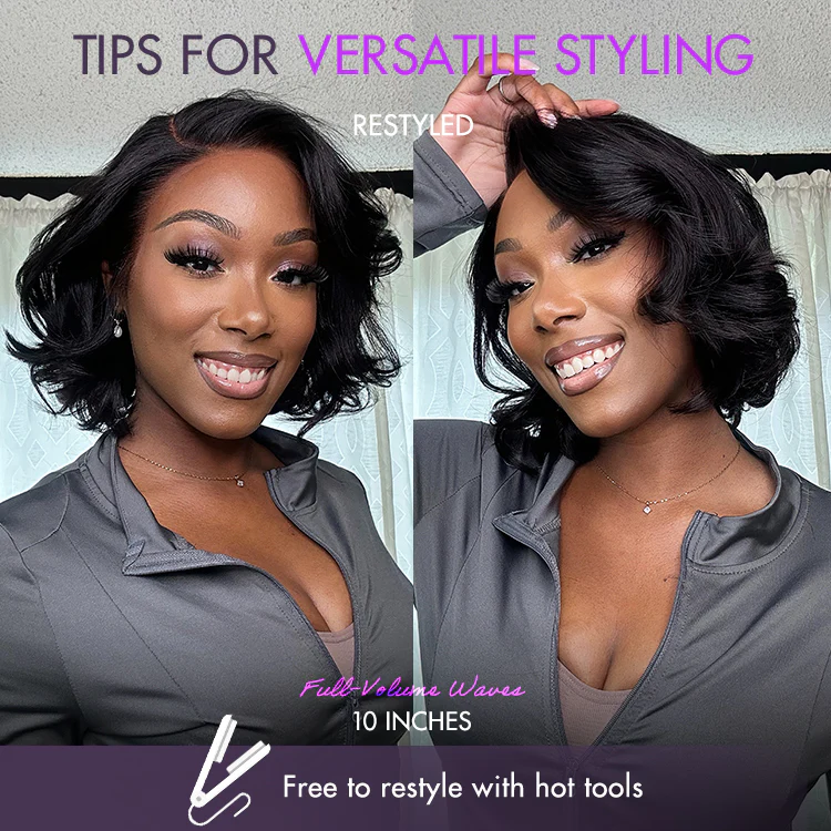 Limited Design | Toffee Brown Mix Blonde / Natural Black Layered Cut Glueless 5x5 Closure Lace Bob Wig - Image 11