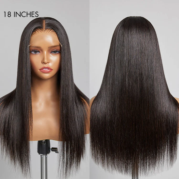 LUVME 180% Density Ion Perm Straight Glueless 5x5 Closure HD Lace Wig - Image 3