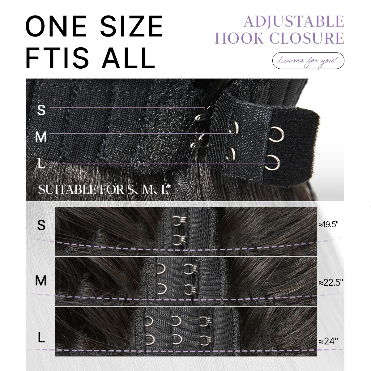 US Only | Luvme All-Day Comfort™ Wig 180% / 250% Density Bone Straight with Baby Hair PartingMax Glueless 7x6 Closure HD Lace Wig Pre-Cut Lace - Image 13