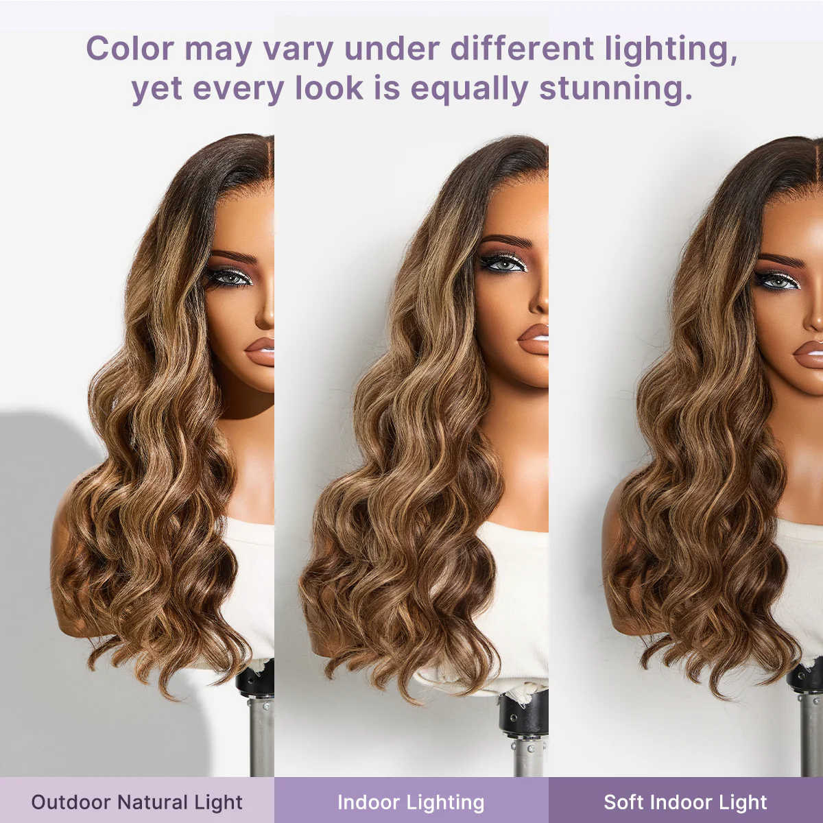 Luvme All-Day Comfort Wig 180% Density PartingMax Glueless 7x6 Closure HD Lace Blonde Highlight Loose Wave Wig Pre-Cut Lace - Image 10