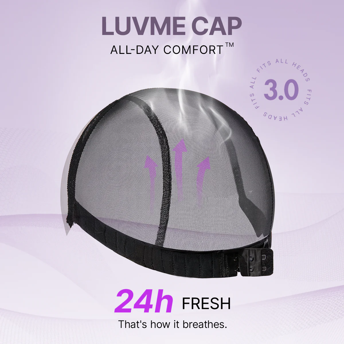 Luvme All-Day Comfort Wig 180% Density Rich Dark Plum Loose Body Wave PartingMax Glueless 7x6 Closure HD Lace Wig Pre-Cut Lace - Image 4