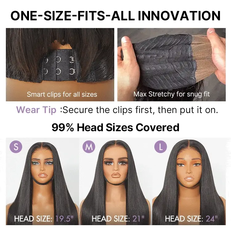 Luvme All-Day Comfort Wig 180% Density Soft & Full Water Wave Glueless 7x6 Closure HD Lace Human Hair Wig Pre-Cut Lace - Image 3