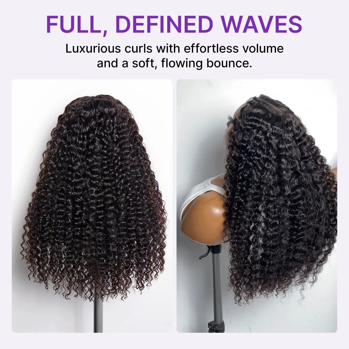 Luvme All-Day Comfort Wig 200% Density Deep Wave Glueless 7x6 Closure HD Lace Human Hair Wig Pre-Cut Lace - Image 5