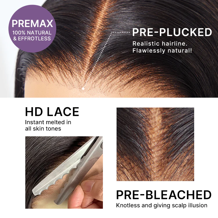 Luvme All-Day Comfort Wig 200% Density Deep Wave Glueless 7x6 Closure HD Lace Human Hair Wig Pre-Cut Lace - Image 9