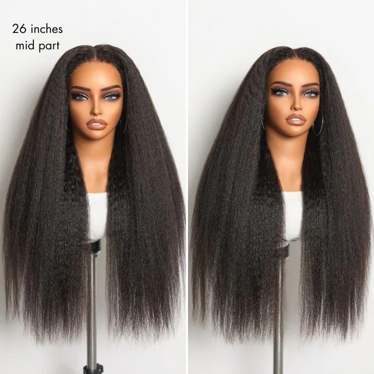 Luvme All-Day Comfortâ„¢ Wig 4C Kinky Edges Kinky Straight Glueless 7x6 Closure HD Lace Human Hair Wig Pre-Cut Lace - Image 8