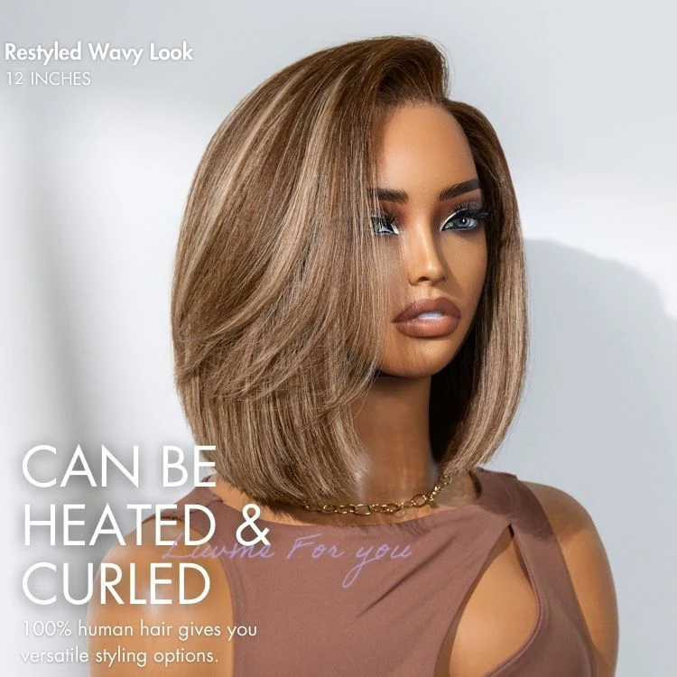 Luvme All-Day Comfort™ Wig Highlight Blunt Cut Bob Glueless Minimalist HD Lace Wig Pre-Cut Lace - Image 5