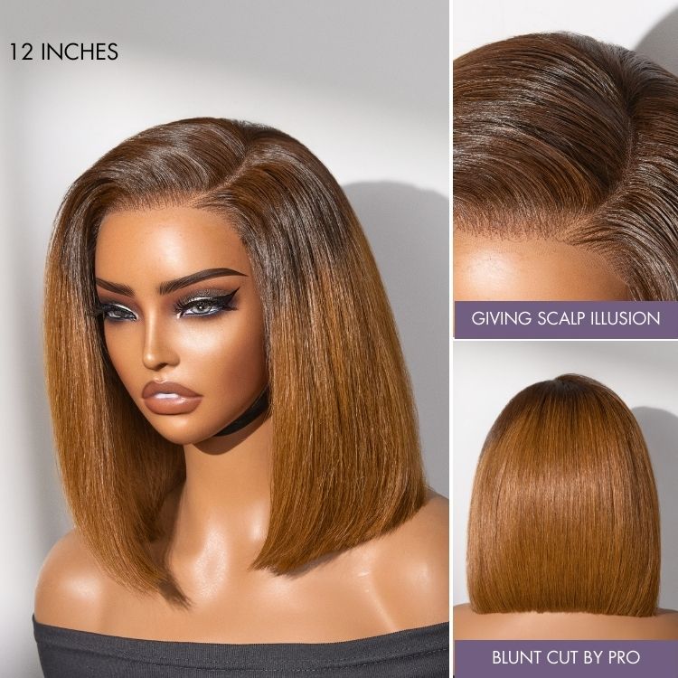 Luvme All-Day Comfort™ Wig Blunt Cut Bob Glueless Minimalist HD Lace Short Human Hair Wig Pre-Cut Lace - Image 17
