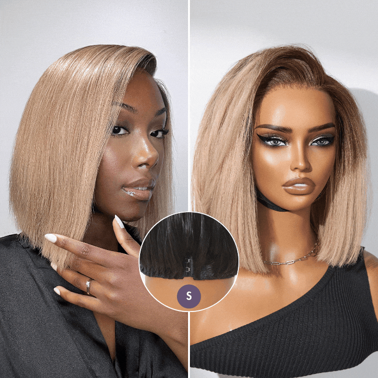 Luvme All-Day Comfort™ Wig Blunt Cut Bob Glueless Minimalist HD Lace Short Human Hair Wig Pre-Cut Lace - Image 9