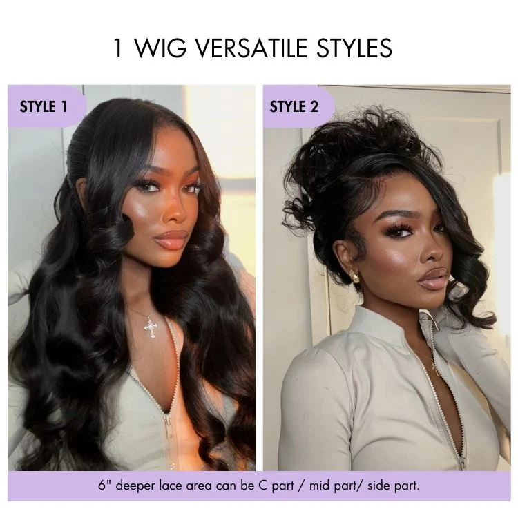 Luvme All-Day Comfort™ Wig PartingMax Glueless 7x6 Closure HD Lace Loose Body Wave Long Wig Pre-Cut Lace - Image 17