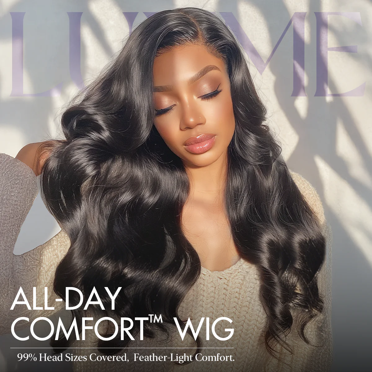 Luvme All-Day Comfort™ Wig PartingMax Glueless 7x6 Closure HD Lace Loose Body Wave Long Wig Pre-Cut Lace - Image 5