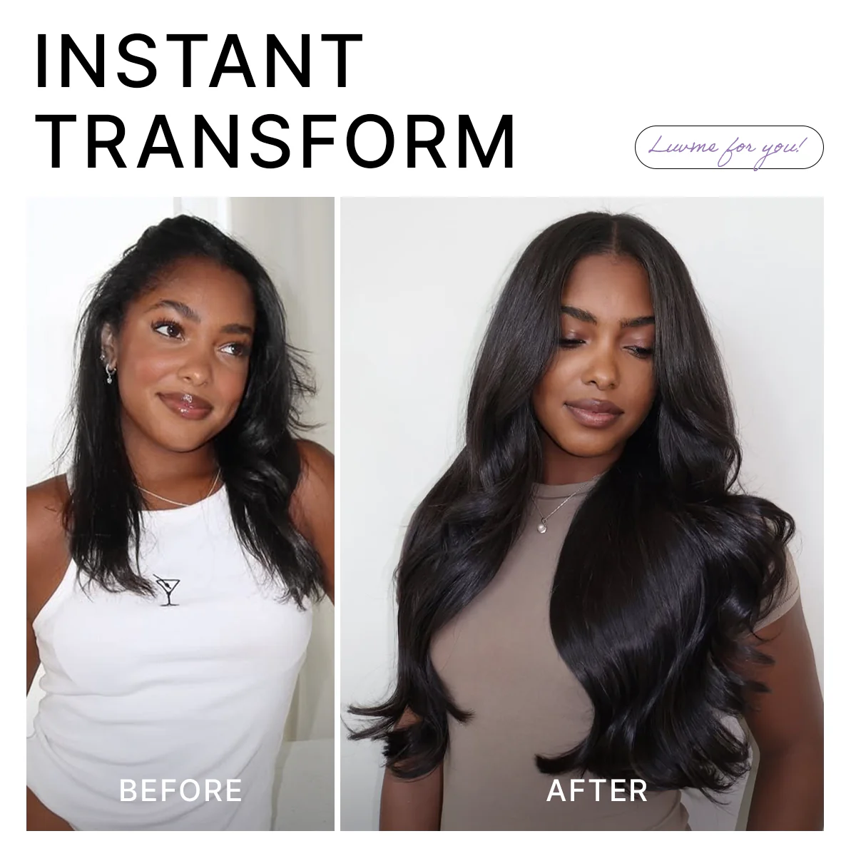 Luvme All-Day Comfort™ Wig PartingMax Glueless 7x6 Closure HD Lace Loose Body Wave Long Wig Pre-Cut Lace - Image 9