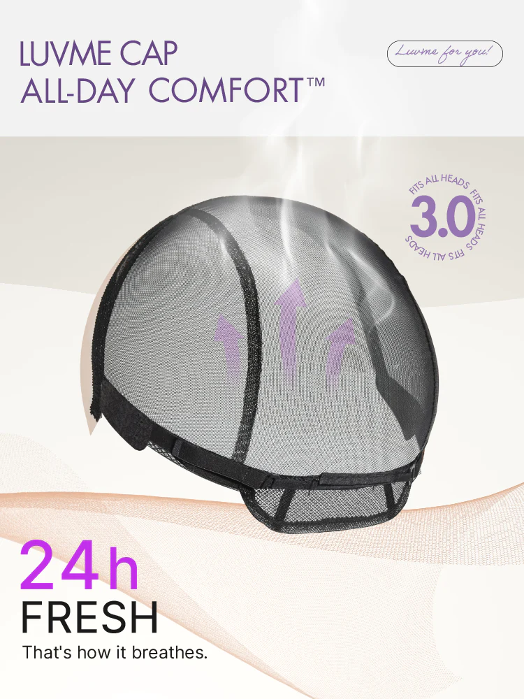 Luvme All-Day Comfort™ Wig 180% Density Loose Body Wave Glueless 7x6 Closure HD Lace Human Hair Wig with Bangs Pre-Cut Lace - Image 3