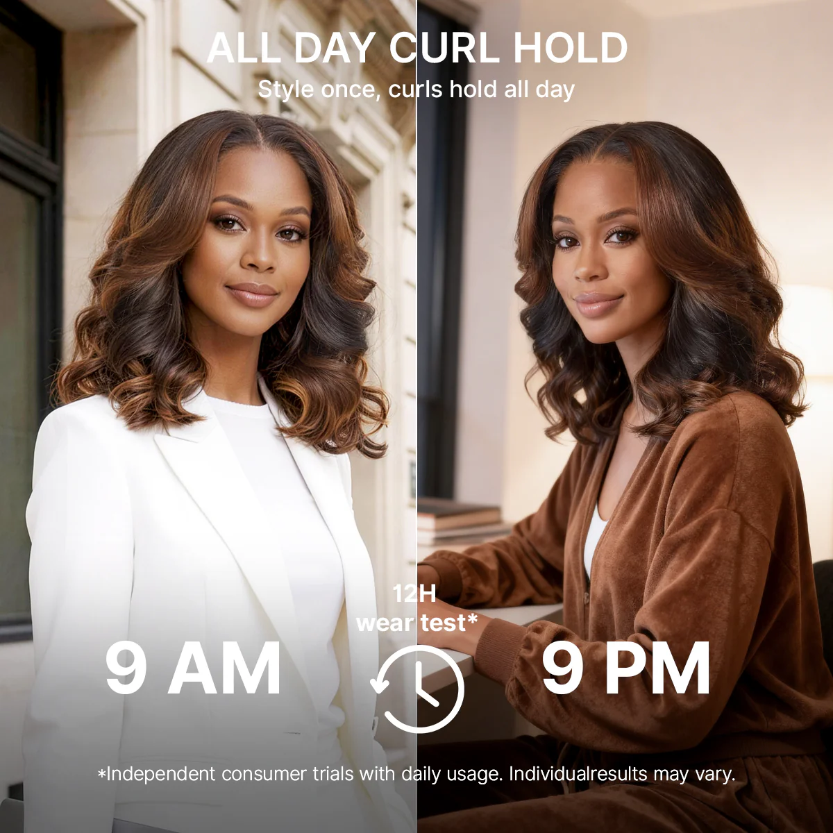 Luvme All-Day Curl Hold™ Premier Grade Hair Ombre Brown Body Wave CuticleAlign™ PartingMax Glueless 7x6 HD Lace Wig Pre-Cut Lace - Image 2