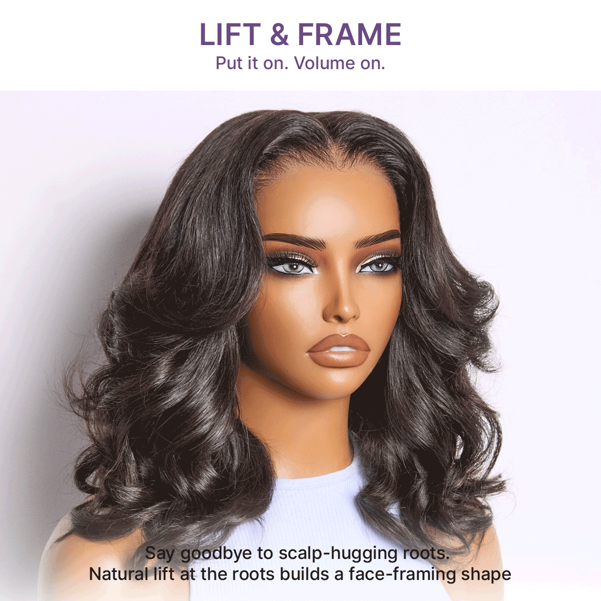 Luvme All-Day Curl Hold™ Premier Grade Hair Shoulder Length Body Wave CuticleAlign™ PartingMax Glueless 7x6 HD Lace Wig Pre-Cut Lace - Image 8