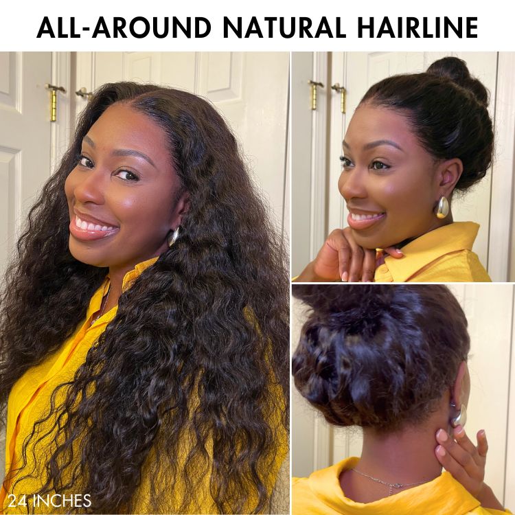 Luvme Flexiwigâ„¢ PreMax Wigs | Water Wave Flexi-Fit Invisi Drawstring Cap 360 Lace Long Curly Wig Pre-Cut Lace - Image 6