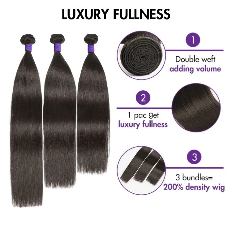 Upgraded Brazilian Hair | 3 Bundles with 5x5 HD Lace Closure Virgin Hair (Straight / Body Wave) - Image 4