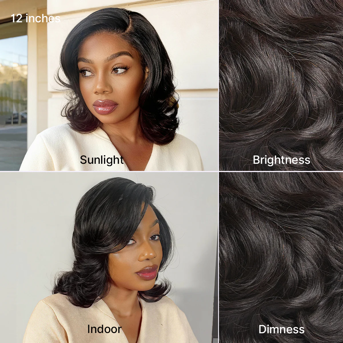 Luvme Hair-Effortlessly Chic Butterfly Cut Layered Wavy Glueless HD Minimalist Lace Short Wig - Image 7