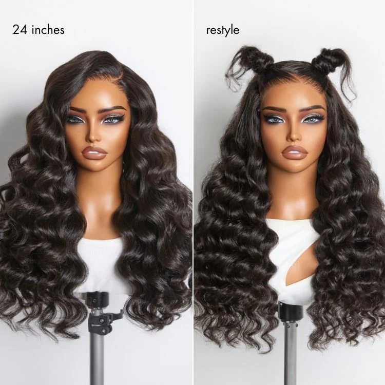 Luvme All-Day Comfort™ Wig 180% Density Bouncy Wand Curly 7x6 Closure HD Glueless Wig Pre-Cut Lace - Image 3