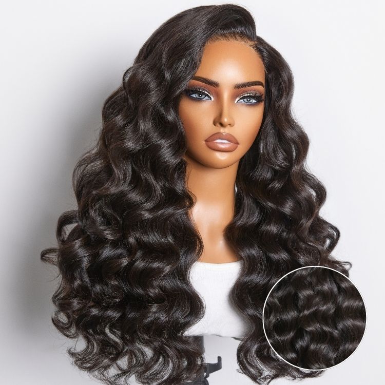 Luvme All-Day Comfort™ Wig 180% Density Bouncy Wand Curly 7x6 Closure HD Glueless Wig Pre-Cut Lace - Image 5