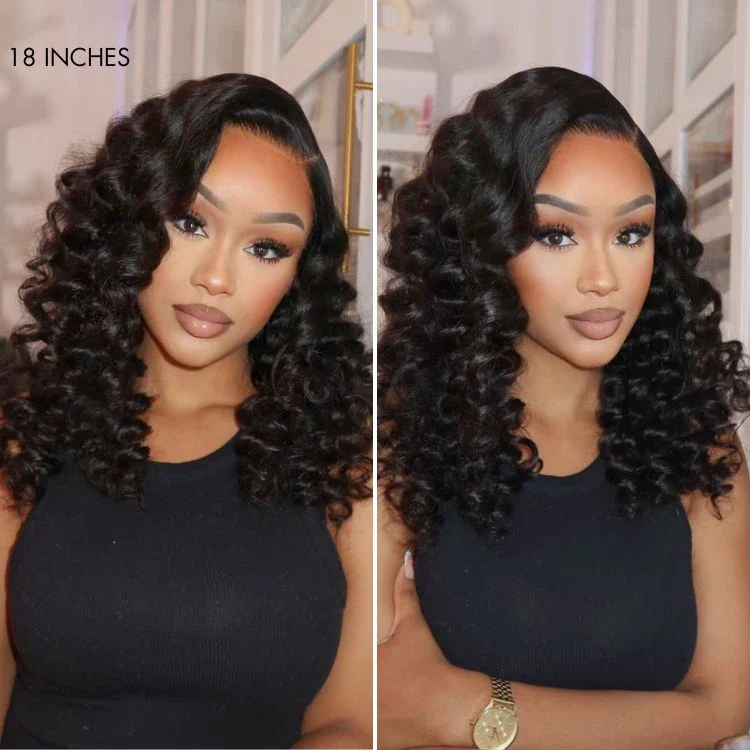 Luvme All-Day Comfort™ Wig 180% Density Bouncy Wand Curly 7x6 Closure HD Glueless Wig Pre-Cut Lace - Image 7