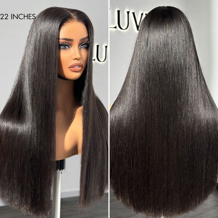 PreMax Wigs | 180% Density Bone Straight Glueless 5x5 Closure HD Lace Lace Wig Pre-cut & Plucked & Bleached - Image 6