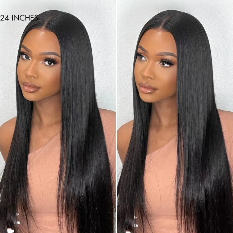 PreMax Wigs | 180% Density Bone Straight Glueless 5x5 Closure HD Lace Lace Wig Pre-cut & Plucked & Bleached - Image 7