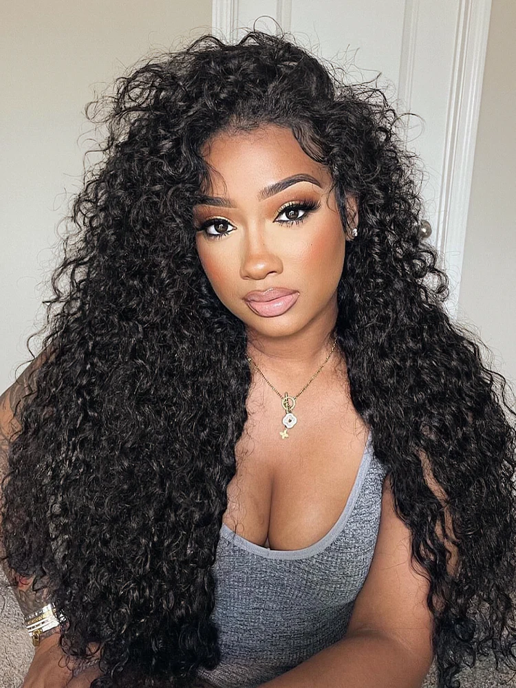 Luvme Too Easy Textureâ„¢ 3-In-1 Half Wig 180% Density Water Wave Glueless Flexi-Fit Drawstring Wig