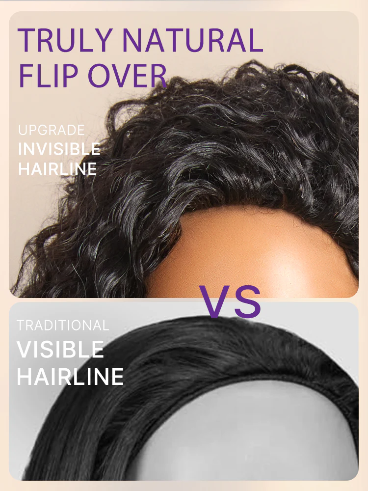 Luvme Too Easy Textureâ„¢ 3-In-1 Half Wig 180% Density Water Wave Glueless Flexi-Fit Drawstring Wig - Image 6