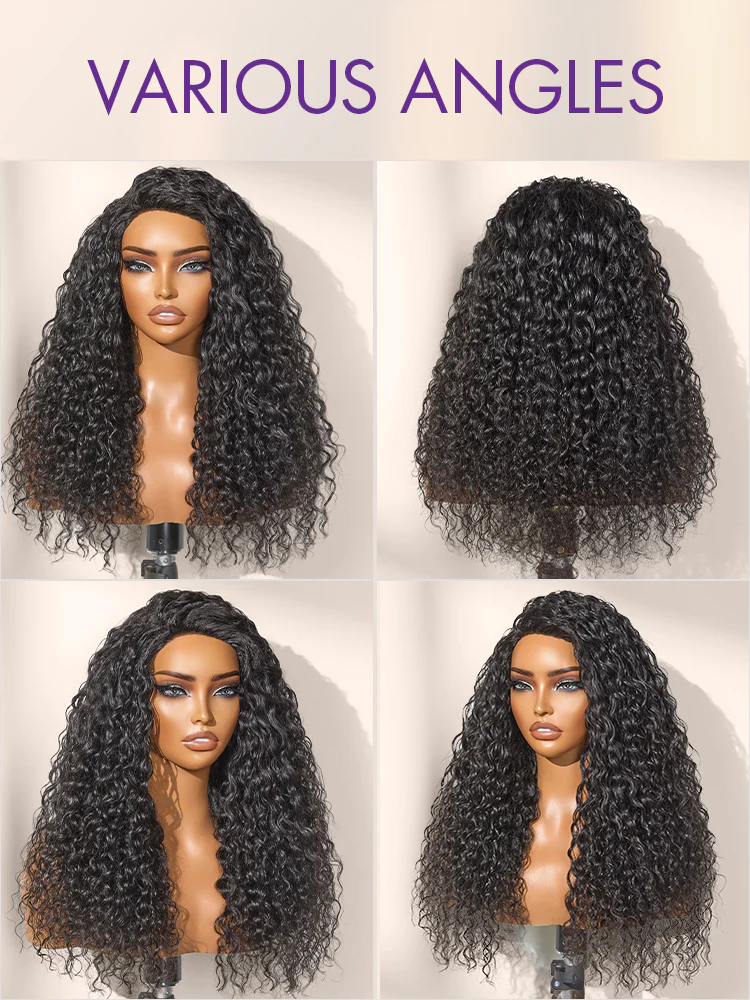 Luvme Too Easy Textureâ„¢ 3-In-1 Half Wig 180% Density Water Wave Glueless Flexi-Fit Drawstring Wig - Image 9