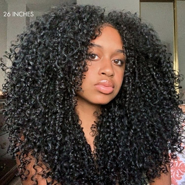 Luvme Too Easy Textureâ„¢ 3-In-1 Half Wig 180% Density Kinky Curly / Yaki Straight Glueless Flexi-Fit Drawstring Wig - Image 5