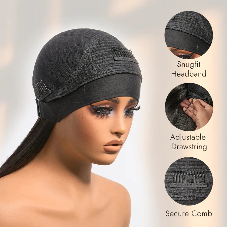 Luvme Too Easy Texture™ Wig 180% Density Kinky Straight Flexi-Fit Drawstring Glueless Headband Wig (Get Free Trendy Headbands) - Image 16
