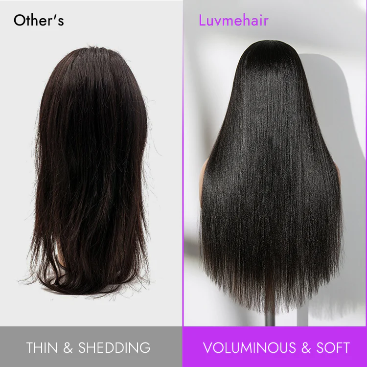 Luvme Too Easy Texture™ Wig 180% Density Yaki Straight Glueless Headband Wig Flexi-Fit Drawstring (Get Free Trendy Headbands) - Image 6