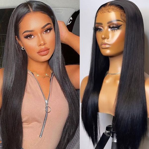Luxury Choice | Super Density Silky Straight 13x4 Frontal Lace Long Wig 100% Human Hair - Image 4