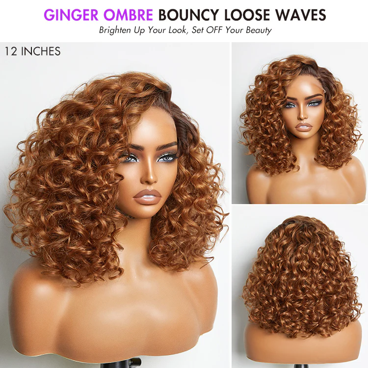 Luvme Hair Mature Bouncy Curl Left C Part Glueless Minimalist HD Lace Wig Pre-Cut Lace - Image 18