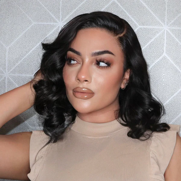 Mature C Part Natural Black Loose Wave Minimalist Undetectable HD Lace Wig 100% Human Hair - US Only - Image 3
