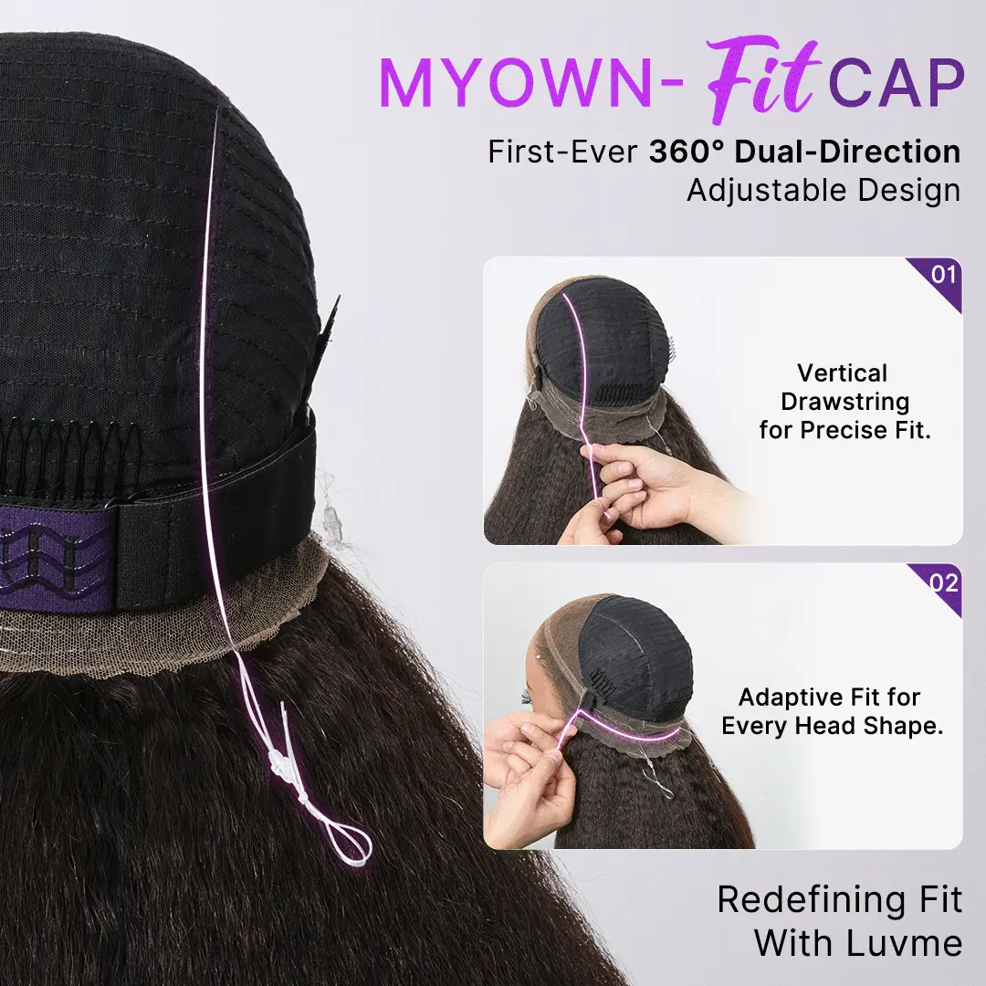 MyOwn-Fit™ 360 HD Lace Body Wave Wig Flexi-Fit Invisi Wig Pre-Cut Lace Natural Hairline - Image 3