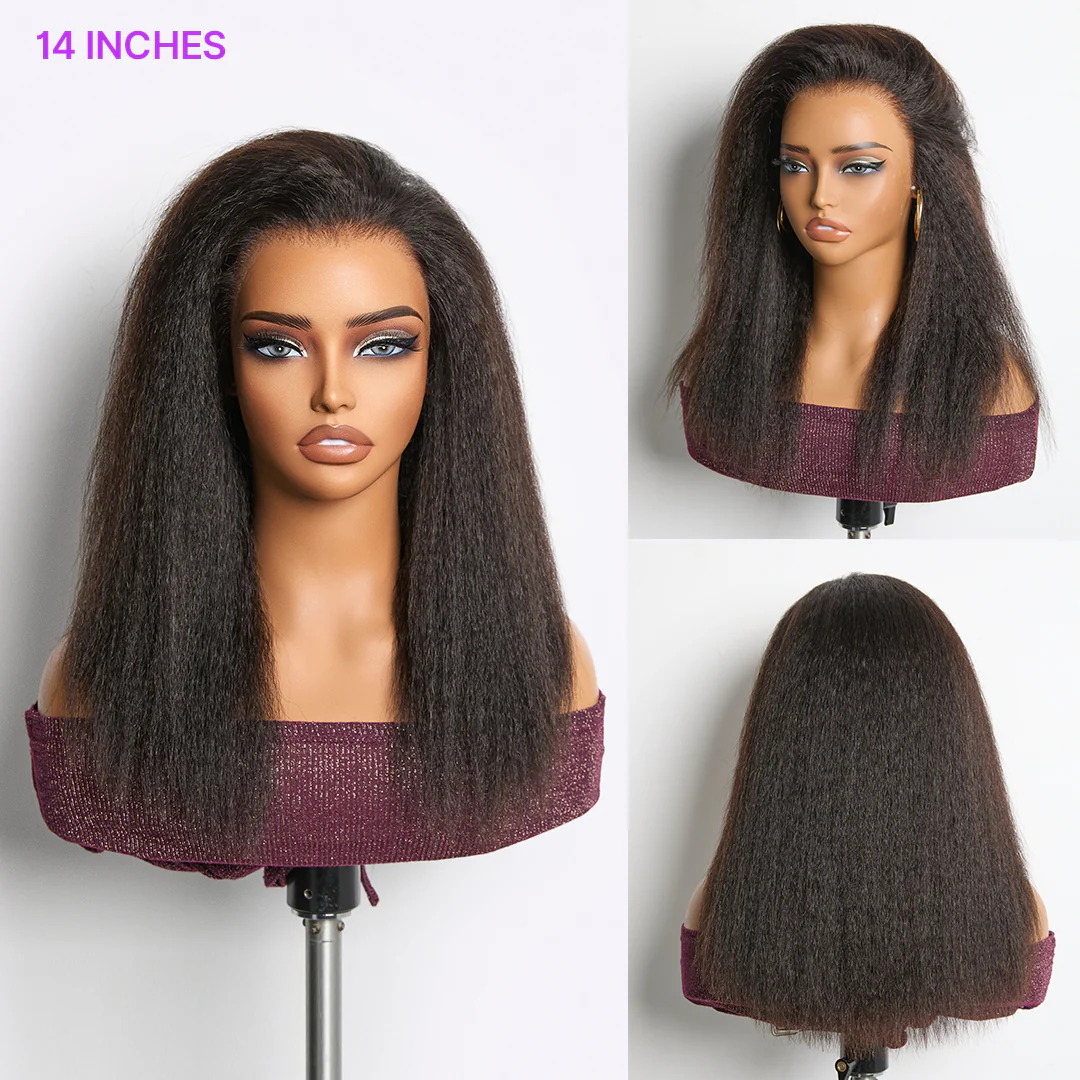 MyOwn-Fit™ 360 HD Lace Kinky Straight Wig Flexi-Fit Invisi Drawstring Cap & Pre-Cut Lace - Image 5