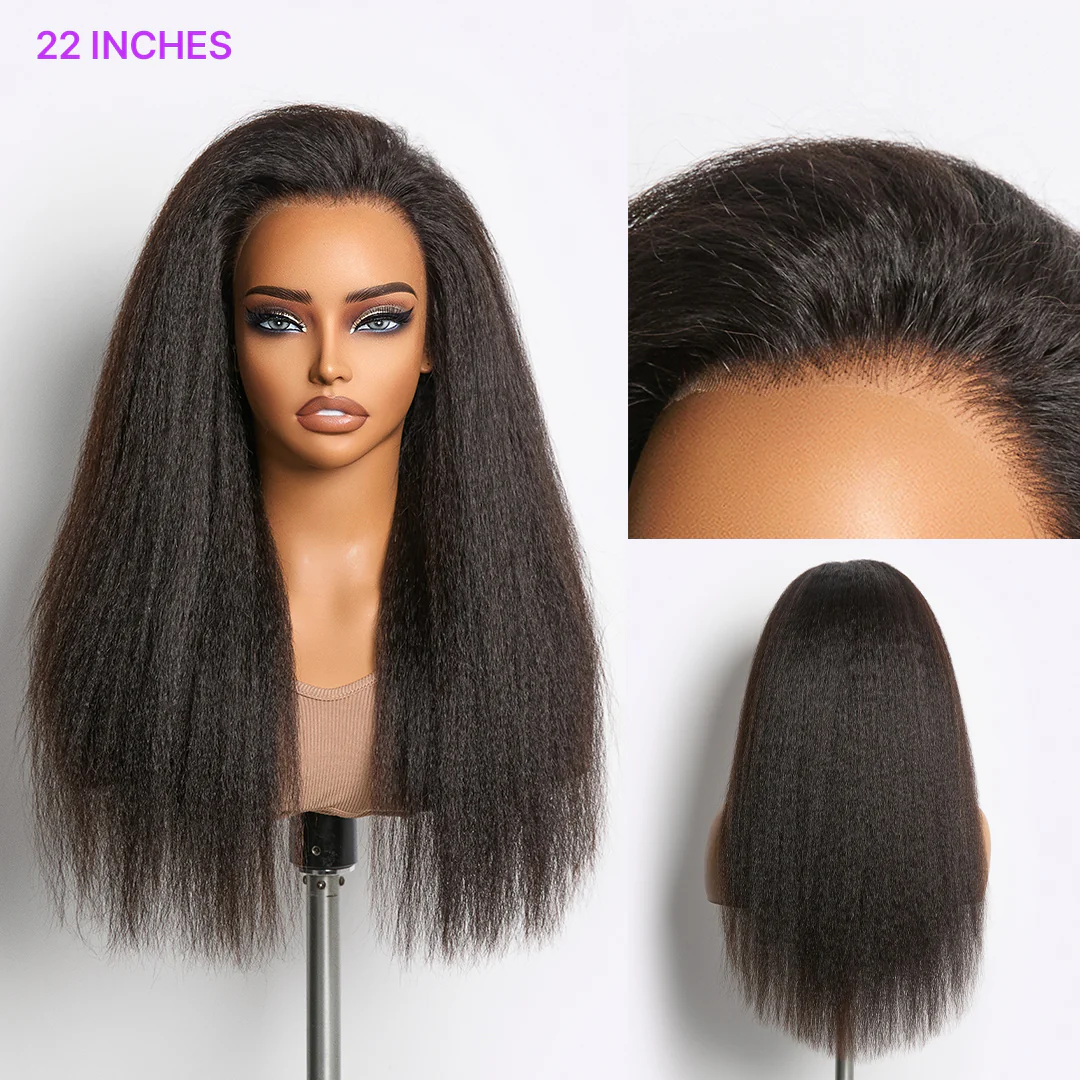 MyOwn-Fit™ 360 HD Lace Kinky Straight Wig Flexi-Fit Invisi Drawstring Cap & Pre-Cut Lace - Image 6