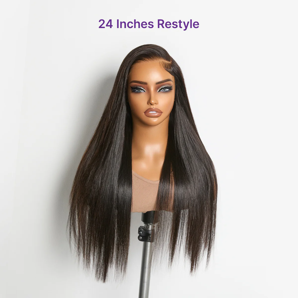 MyOwn-Fit™ PartingMax Glueless Personalized Comfort Wig 250% Density Bone Straight with Baby Hair 7x6 Closure HD Lace Wig Pre Cut & Plucked & Bleached Ready to Go - Image 4