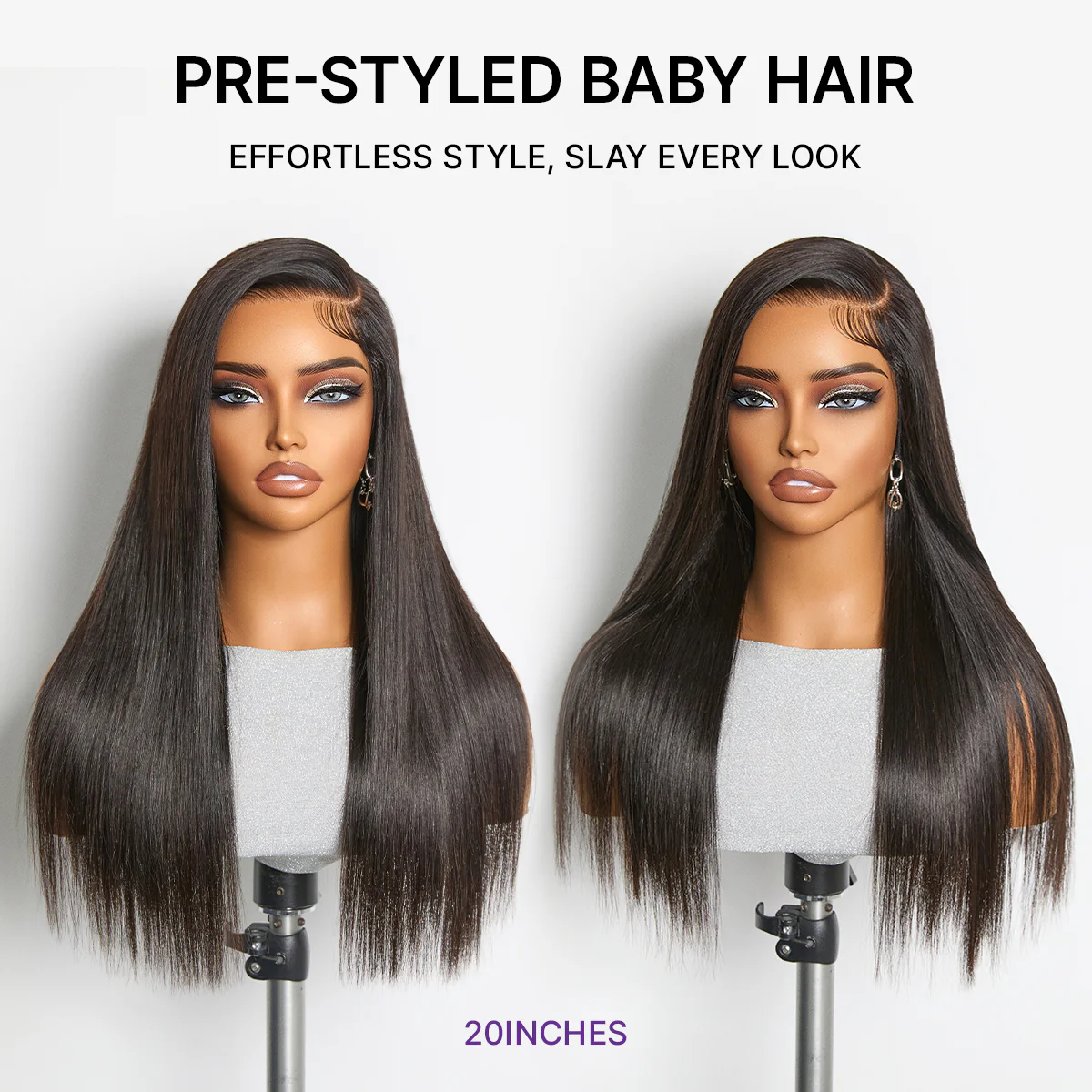 MyOwn-Fit™ PartingMax Glueless Personalized Comfort Wig 250% Density Bone Straight with Baby Hair 7x6 Closure HD Lace Wig Pre Cut & Plucked & Bleached Ready to Go - Image 7