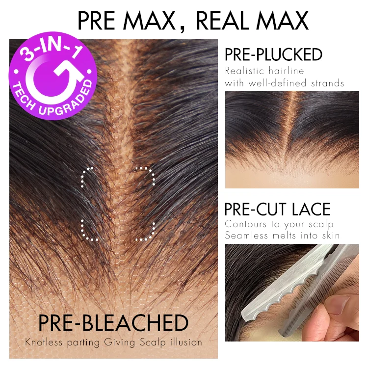 PreMax 2.0 Wigs - Nature Max Loose Body Wave Ear-to-ear Glueless 13x6 Frontal HD Lace C Part Wig - Image 5