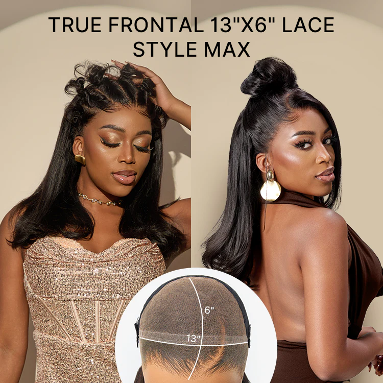NatureMAX™ 200% Density Ombre Brown / Natural Loose Wave Glueless 13x6 HD Lace Front Shoulder Length Wig Pre-Cut Lace Flexi-Fit Drawstring Cap - Image 9