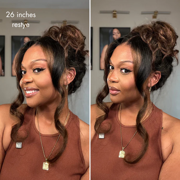 NatureMAX™ 200% / 250% Density Loose Wave Glueless 13x6 HD Lace Front Wig Human Hair Pre-Cut Lace Flexi-Fit Drawstring Cap - Image 13