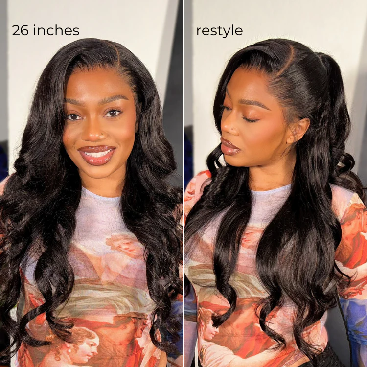 NatureMAX™ 200% / 250% Density Loose Wave Glueless 13x6 HD Lace Front Wig Human Hair Pre-Cut Lace Flexi-Fit Drawstring Cap - Image 7