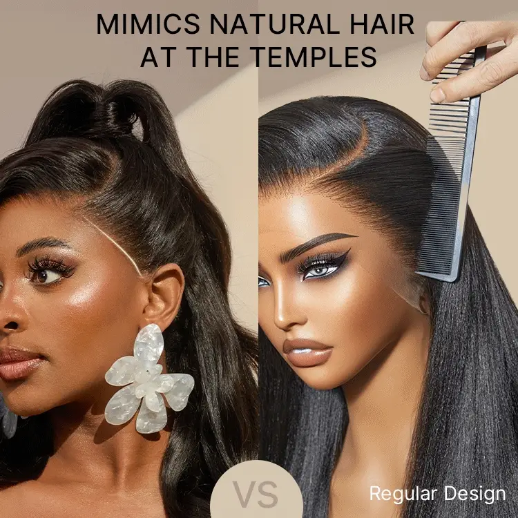 NatureMAX™ 250% Density Loose Wave Glueless Ear-to-ear 13x4 HD Lace Front High Density Wig Pre-Cut Lace Flexi-Fit Drawstring Cap - Image 5