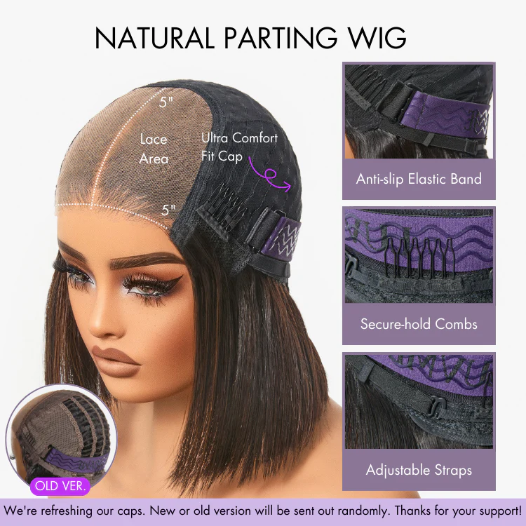 New Customers Only | Brown Highlight / Natural Black / Blonde Highlight Deep Curly Glueless 5x5 Closure Pre-Cut Lace Wig - Image 11