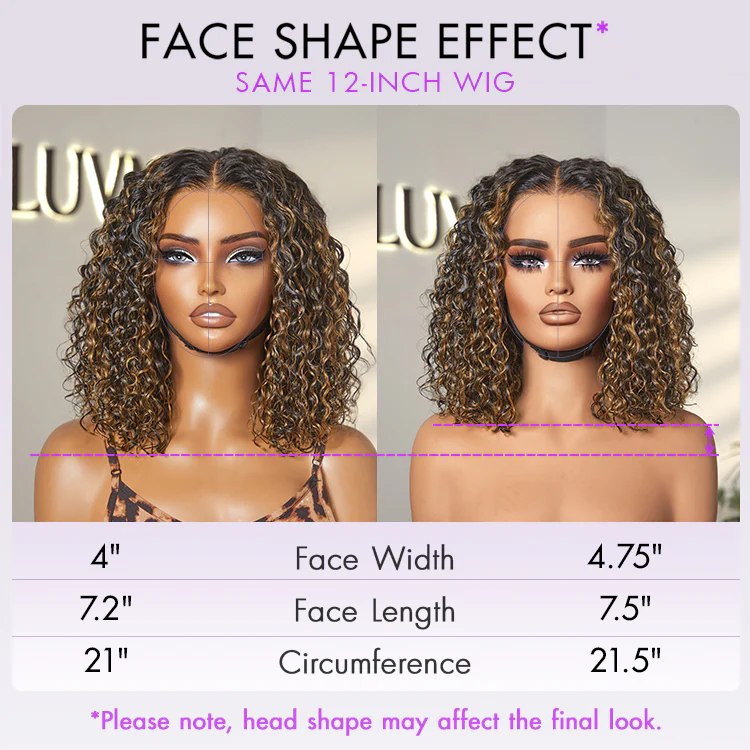 New Customers Only | Brown Highlight / Natural Black / Blonde Highlight Deep Curly Glueless 5x5 Closure Pre-Cut Lace Wig - Image 18