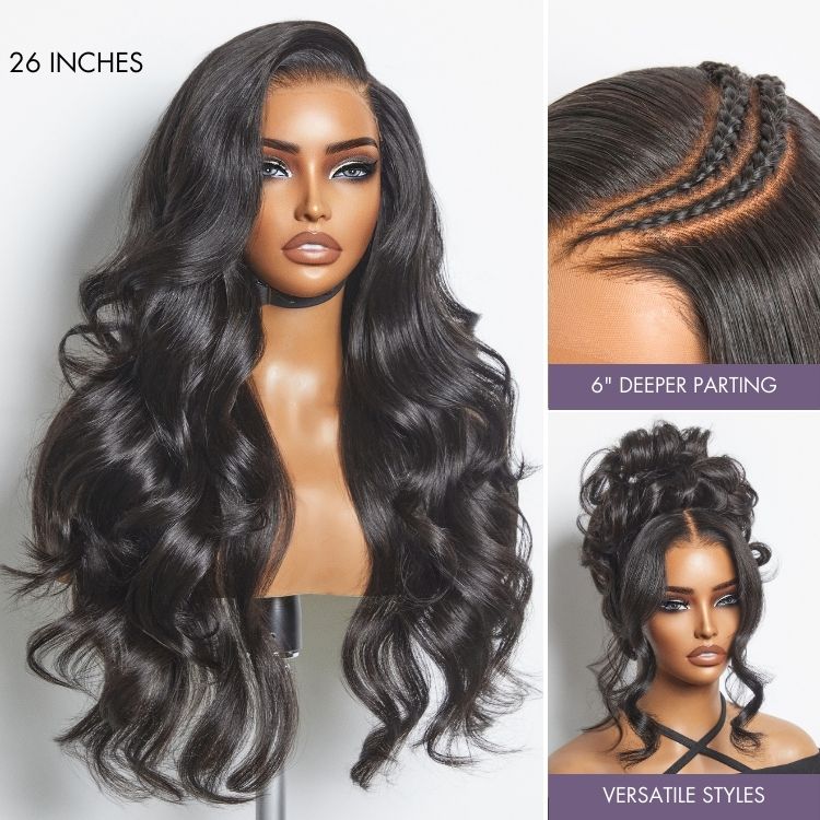 New Customers Only | Luvme All-Day Comfort™ Wig PartingMax 180% / 250% Density Glueless 7x6 Closure HD Lace Loose Body Wave Long Wig Pre-Cut Lace - Image 6