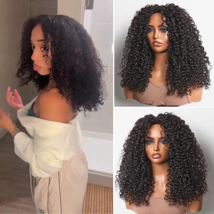 New Customers Only | Luvme Too Easy Texture™ 3-In-1 Half Wig Kinky Curly / Yaki Straight / Messy Burmese Curly Glueless Flexi-Fit Drawstring Wig - Image 18